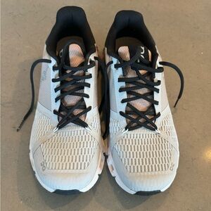 On Running White and Black Sneakers